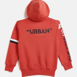 Duke Kids Orange Printed Full Sleeves Sweatshirt image 2