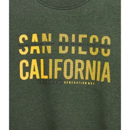 Duke Kids Olive Graphic Print Full Sleeves Sweatshirt image 3