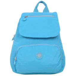 Bahama Crinkle Blue Nylon Medium Backpack image 1