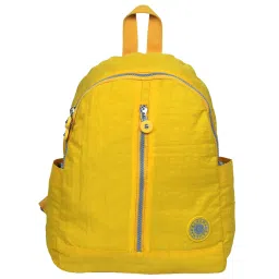 Bahama Crinkle Yellow Nylon Medium Backpack image 1