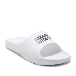 Woodland Men's White Slides image 2