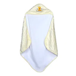 Baby Moo Giraffe White Hooded Bubble Blanket image 1