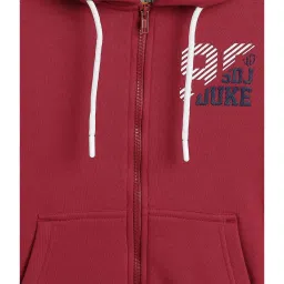 Duke Kids Maroon Solid Full Sleeves Sweatshirt image 3