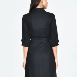 Zink London Black Shirt Dress image 2