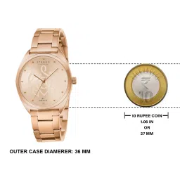 STRAND by Obaku S719LXVVSV-DT Turtle Rosette Analog Watch for Women image 5