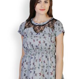 Belle Fille Grey Printed Top-picture-14