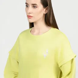 skechers OASIS LAYERED SLEEVE SWEATSHIRT image 5