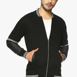 Campus Sutra Black Full Sleeves Bomber Jacket-picture-42