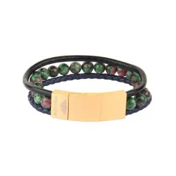 Police Classic Black Bracelet for Men-picture-30