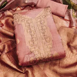 KIMISHA Organza Unstitched Dress Material-picture-20