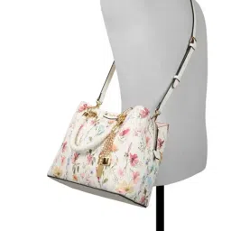 Aldo Multicolor Floral Satchel Handbag image 4