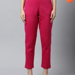 Valles365 by S.C. Women Pack Of 2 Mid-Rise Flat-Front Regular Trousers-picture-41