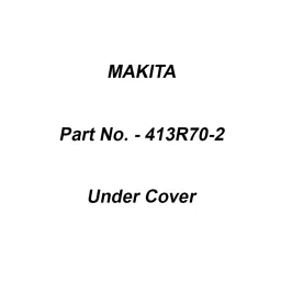 Makita Under Cover Suitable For UV001G, Part No 413R70-2-picture-38