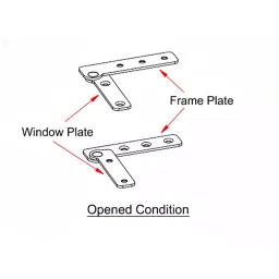 Ebco Pivot Hinge Inset, RS Finish, Maximum Load 2.6 Kg, Sutter Size 450 mm (W) x 700 mm (H) x 22 mm (T), PH-I (Set of 2) image 2