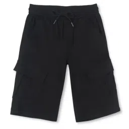 Gini & Jony Kids Black Solid Bermudas-picture-19