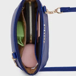 DressBerry X CAPRESE Textured Structured Sling Bag with Quilted image 5