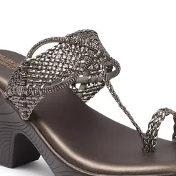 madam glorious Women Embellished Open Toe Wedge Sandals image 2