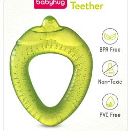 Babyhug Water Filled Berry Shape Teether - Green-image-5
