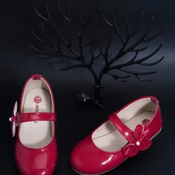 Mine Sole Bow Detailed Ballerinas  -Red-picture-10