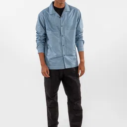 Eszett Cuban Collar Cotton Casual Shirt-picture-31