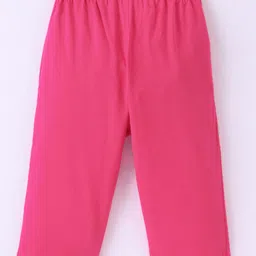 Doreme Single Jersey Knit Three Fourth Length Pant Text Print - Pink image 2