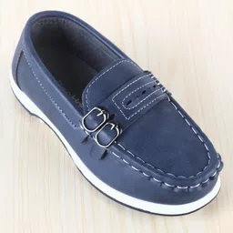 Pine Kids Slip On Formal Loafer Shoes - Navy Blue image 3
