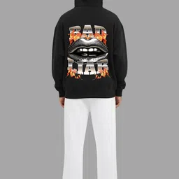 TheBTclub Printed Hooded Neck Sweatshirt With Trousers Co-Ords image 4