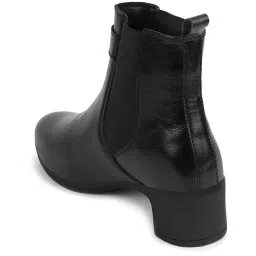 Fausto Women's Black Chelsea Boots image 5