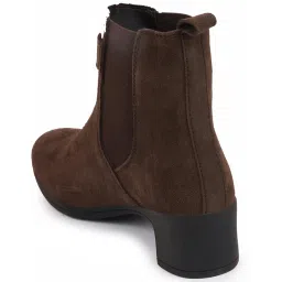Fausto Women's Brown Chelsea Boots image 5