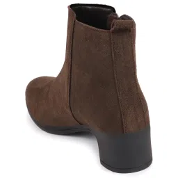 Fausto Women's Brown Casual Booties image 5