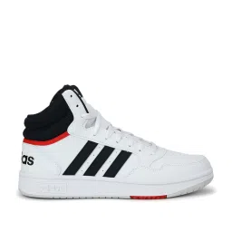 Adidas Men's Hoops 3.0 Mid White Basketball Shoes image 1