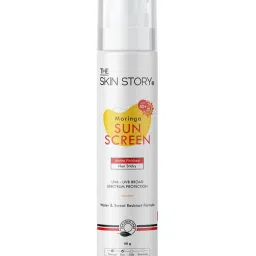 The Skin Story Moringa Water & Sweat Resistant Formula Sunscreen SPF 50 - 40 gm image 1