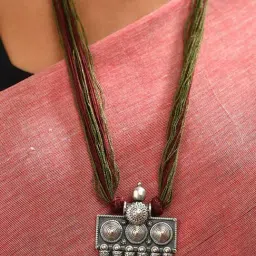 Jaypore Silver Slip on Necklace-image-57