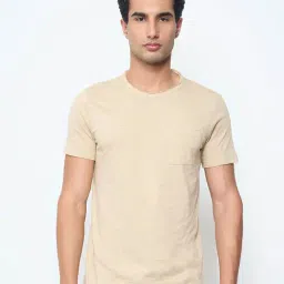 7 Alt By Pantaloons Beige Slim Fit Printed T-Shirt-picture-42