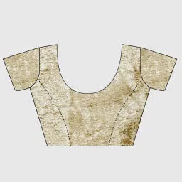 APNISHA Maroon & Grey Silk Embroidered Saree With Unstitched Blouse image 5