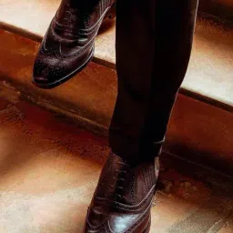 Saint G Men's Vincenzo Grey Brogue Shoes-picture-29