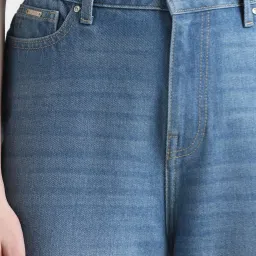 Only Light Blue Cotton Mid Rise Jeans image 5