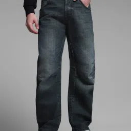 Jack & Jones Black Cotton Loose Fit Jeans image 1