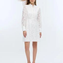 Cover Story Ivory Self Design Dress-picture-29