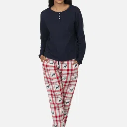 The Calm Collective Navy Lana T-Shirt image 3