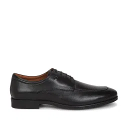 Louis Philippe Men's Black Derby Shoes image 1