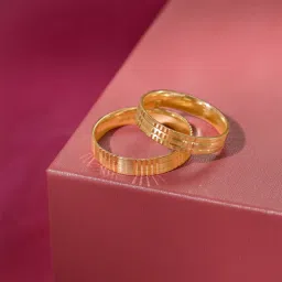 Mia by Tanishq Commitment Chronicles Band 18k Rose Gold Couple Ring (Single Quantity) image 1