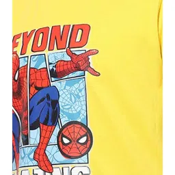 Jack & Jones Junior Yellow Spiderman Printed T-Shirt image 5