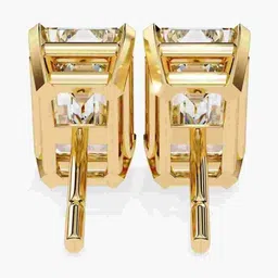 VALANOVA BIS Hallmark 14 Kt Gold 1.50 Carat Lab Grown Diamond Studded Studs - 1.32 g image 5