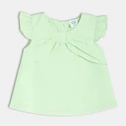 MINIKLUB Blue Cotton Half Sleeves Top image 1