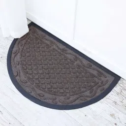 Ariana Dark Brown Microfibre Single Happy Feet Outdoor Door Mat - Set of 1 image 2