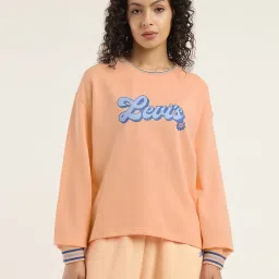 Levi's Orange Regular fit Printed Sweatshirt image 1