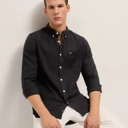 The Bear House Black Cotton Solid Shirt-picture-17