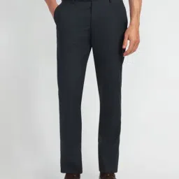 Arrow Blue Slim Fit Trousers-picture-23