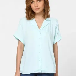 Vero Moda Light Blue Regular Fit Shirt-image-26